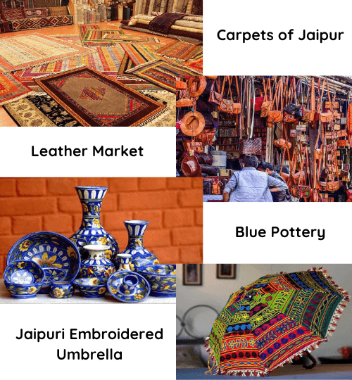 Some of Jaipur's local art and craft items which are popular throughout the world.